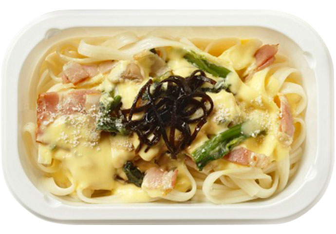 Kishibonara (Nagoya Taste Carbonara with Kishimen) Kishibonara (Nagoya Taste Carbonara with Kishimen)