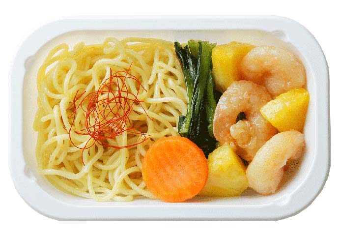 Chinese Noodles with Sauteed Prawn & Pineapple Chinese Noodles with Sauteed Prawn & Pineapple