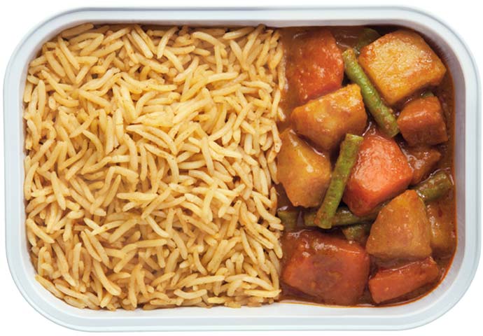 Vegetable Curry with Biryani Rice Vegetable Curry with Biryani Rice