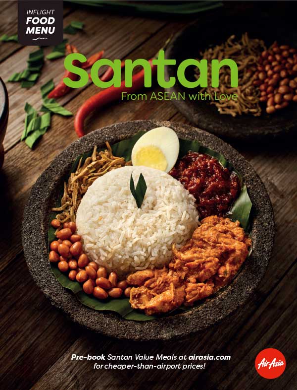 Santan Inflight Menu Duty Free And Merchandise Catalogues Airasia